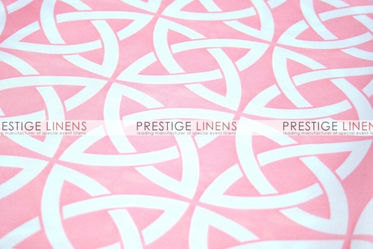 Infinity Print Poly Table Linen - Pink