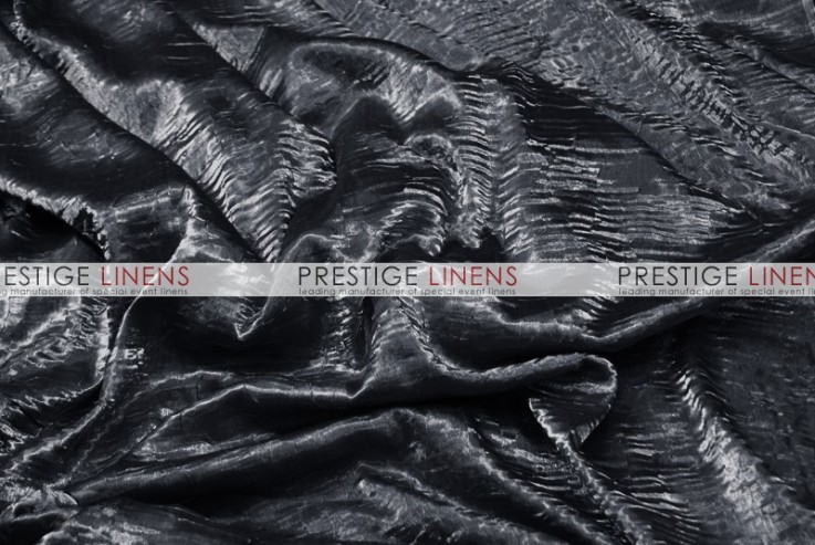 Iridescent Crush Table Linen - Black
