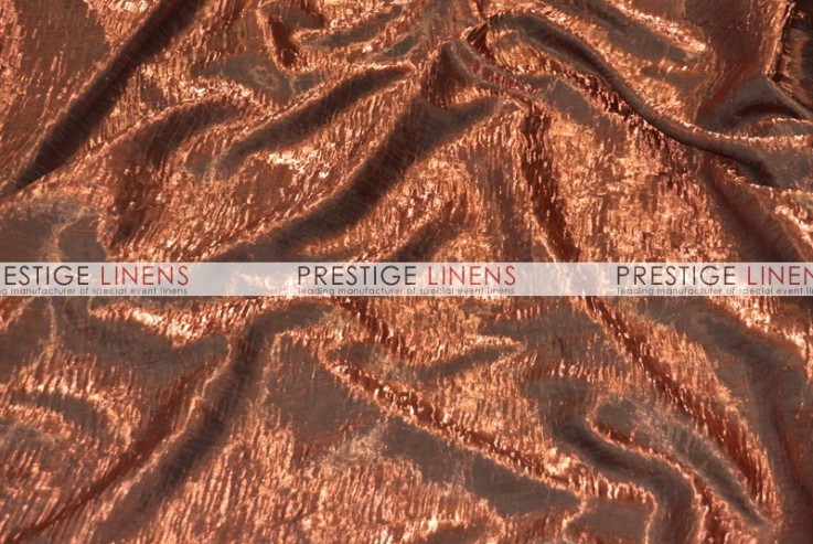 Iridescent Crush Table Linen - Copper