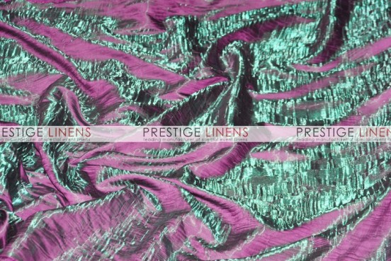 Iridescent Crush Table Linen - Emerald/Magenta