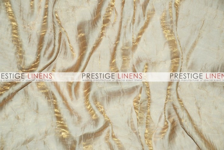 Iridescent Crush Table Linen - Lt Gold