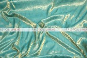 Iridescent Crush Table Linen - Turquoise/Gold