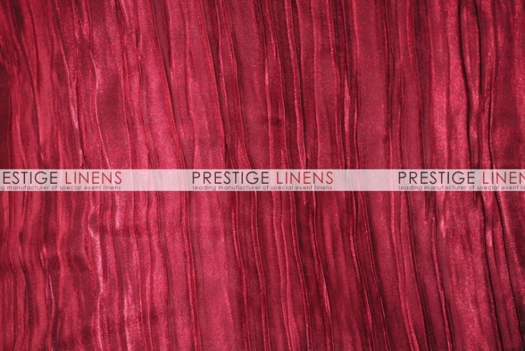 Italian Crush Satin Table Linen - Burgundy