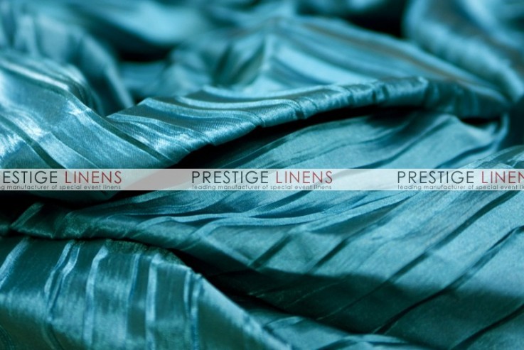 Italian Crush Satin Table Linen - Teal