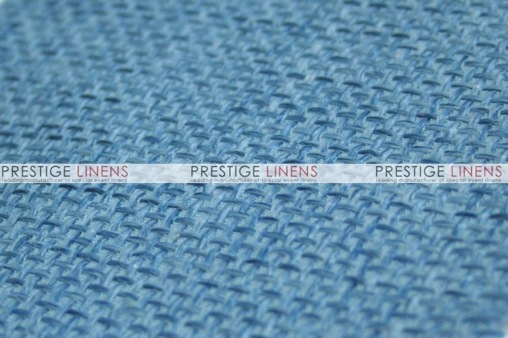 Jute Linen Table Linen - Skyblue