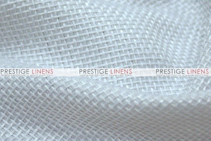 Jute Linen Table Linen - White