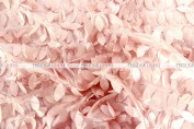 Leaf Petal Taffeta Table Linen - Blush Pink