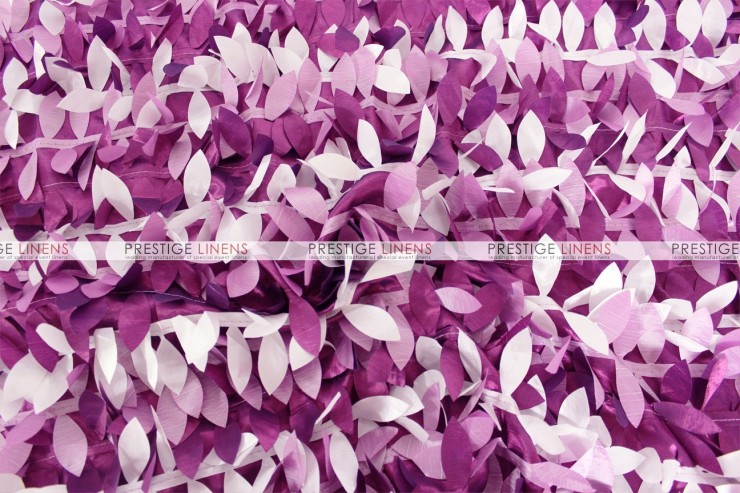 Leaf Petal Taffeta Table Linen - Multi Purple
