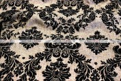 Linen Damask Table Linen  -  Khaki