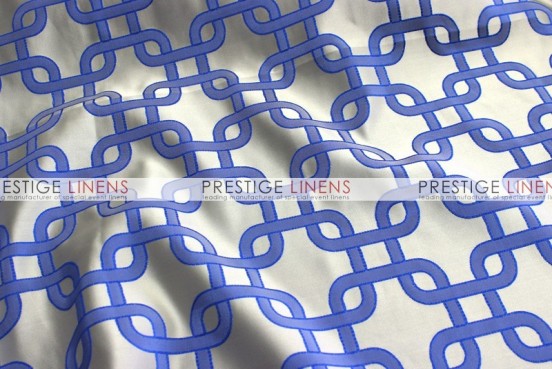 Links Jacquard Table Linen - Blue