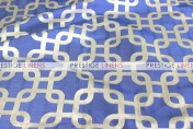 Links Jacquard Table Linen - Blue