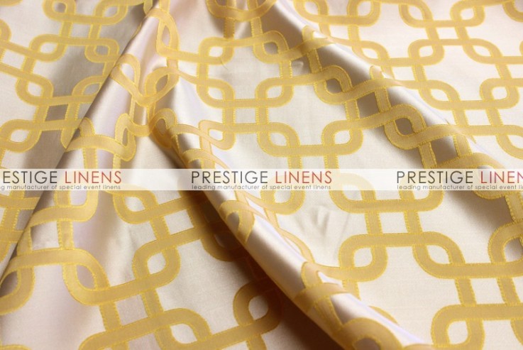 Links Jacquard Table Linen - Mustard