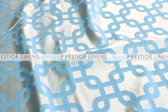 Links Jacquard Table Linen - Turquoise