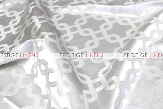 Links Jacquard Table Linen - White