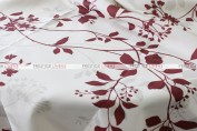 Liz Linen Table Linen - Burgundy