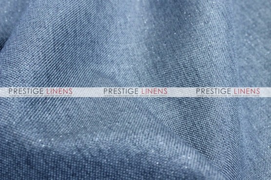 Metallic Linen Table Linen - Skyblue