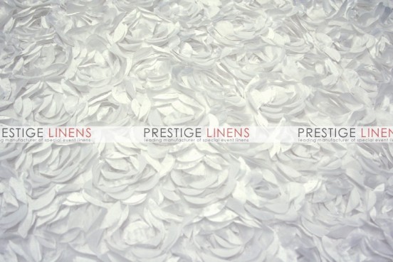 Mini Rosette Table Linen - White