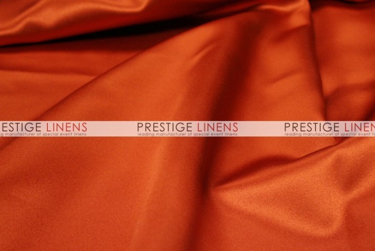 Mystique Satin (FR) Table Linen - Burnt Orange