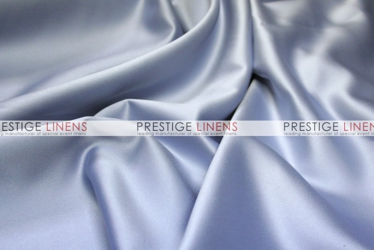 Mystique Satin (FR) Table Linen - Silver Cloud