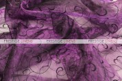 Organza Swirl Table Linen - 1033 Lt Plum