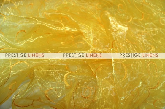 Organza Swirl Table Linen - 426 Yellow