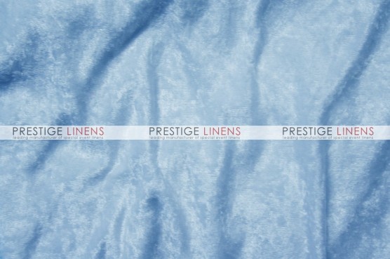 Panne Velvet Table Linen - Baby Blue