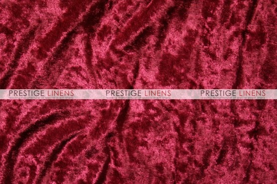 Panne Velvet Table Linen - Cranberry