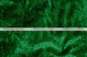Panne Velvet Table Linen - Flag Green