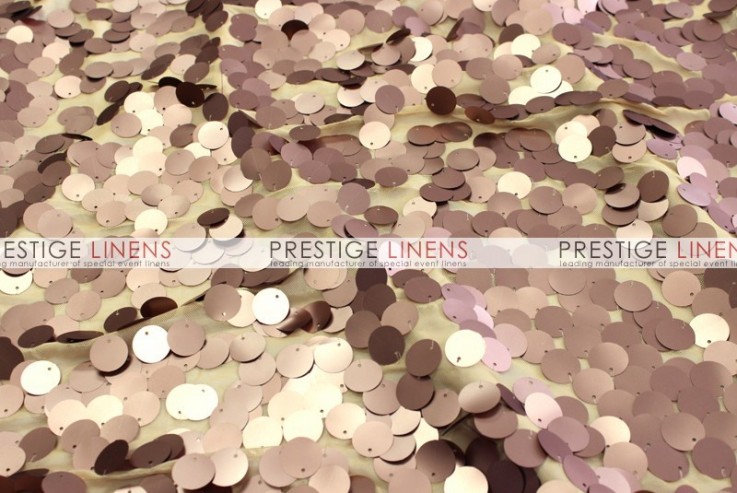 Payette Sequins (Dull) Table Linen - Mocha (Dull)