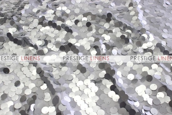 Payette Sequins (Dull) Table Linen - Silver (Dull)