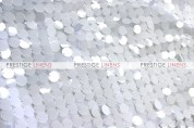Payette Sequins (Shiny) Table Linen - White