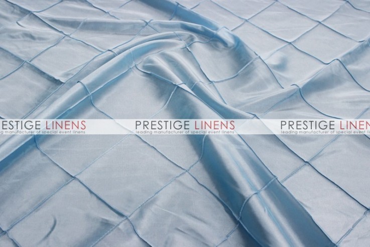 Pintuck Taffeta Table Linen - Baby Blue