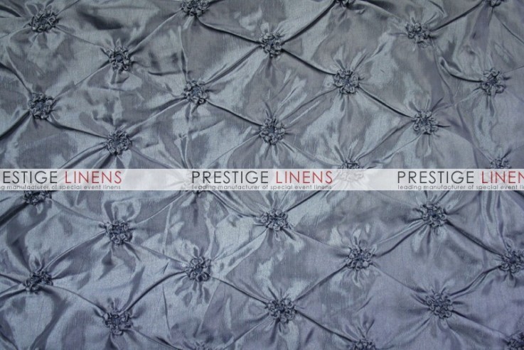 Pinwheel Taffeta Table Linen - Platinum