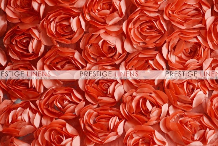 Rose Bordeaux Table Linen - Coral