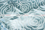 Rose Jacquard Table Linen - Aqua