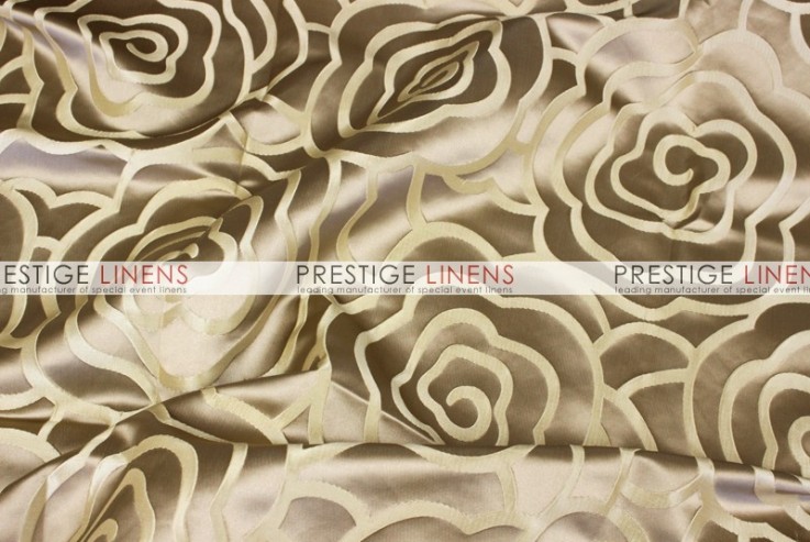 Rose Jacquard Table Linen - Gold