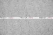 Rosette Chiffon Table Linen  -  White