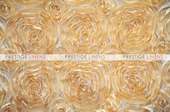 Rosette Satin Table Linen - Honey