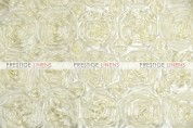 Rosette Satin Table Linen - Ivory