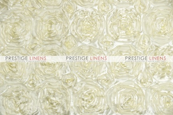 Rosette Satin Table Linen - Ivory