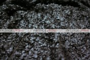 Snow Petal Table Linen - Black