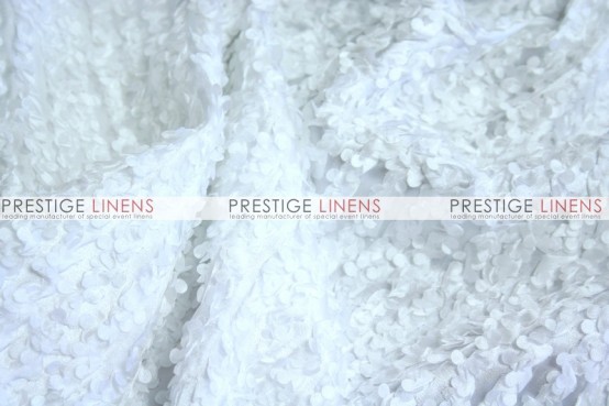 Snow Petal Table Linen - White