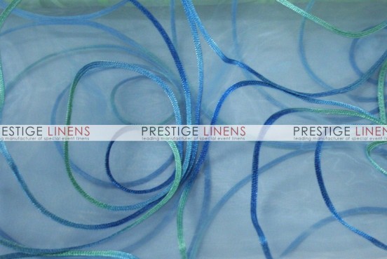 Sonata Sheer Table Linen - Turquoise