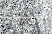 Teardrop Sequins Table Linen  -  Silver