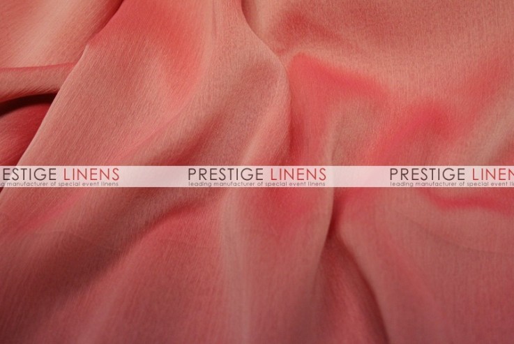 Two Tone Chiffon Table Linen - Coral/Pink