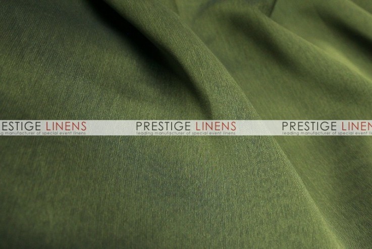 Two Tone Chiffon Table Linen - Med Olive