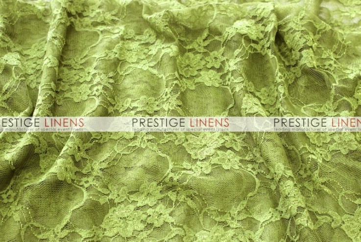 Victorian Stretch Lace Table Linen - Avocado