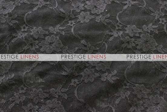 Victorian Stretch Lace Table Linen - Black