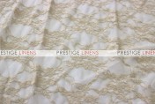 Victorian Stretch Lace Table Linen - Champagne