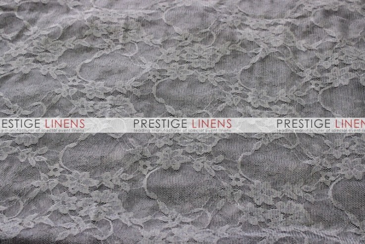 Victorian Stretch Lace Table Linen - Charcoal